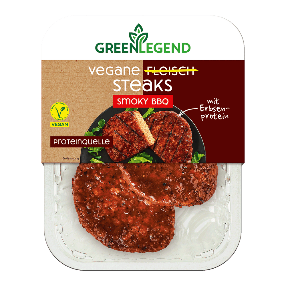 Vegane Fleisch Steaks Smoky BBQ