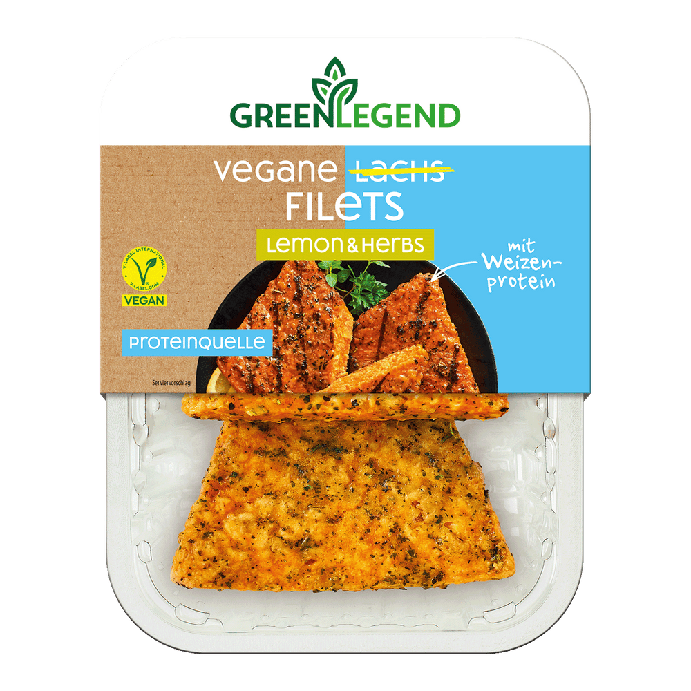 Vegane Lachs Filets Lemon & Herbs