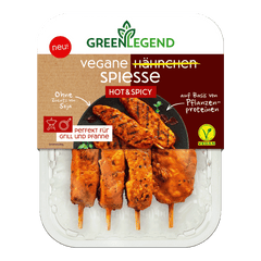 Vegane Hähnchen Spiesse Hot & Spicy