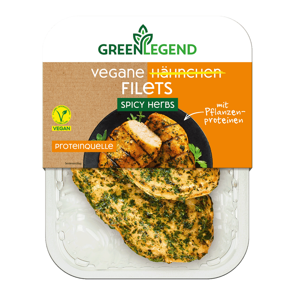 Vegane Hähnchen Filets Spicy Herbs