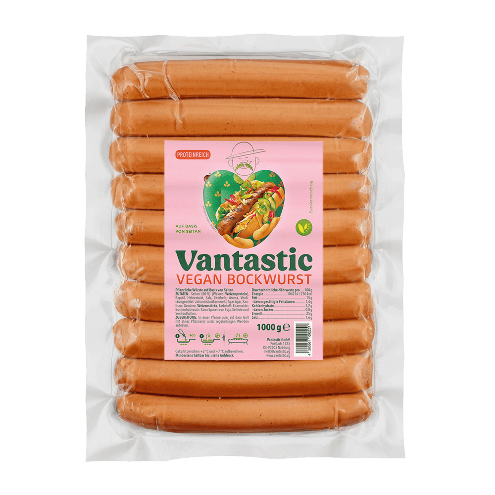 Vegan Bockwurst Großpack, 1kg