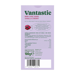 Vantastic Mini Choc Bars Cherry Vanilla Flavor