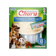 CHURU-PÜREE-HUNDE-HÜHNCHEN UND THUNFISCH