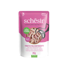 SCHESIR GELEE 12 X 85 G THUNFISCH, HUHN UND SCHINKEN