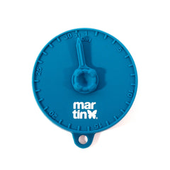 Martinsdosendeckel, 10 cm, blau, Silikon