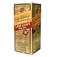 Pure Hemp - Unbleached Hemp Cones - King Size 1000 Stk.