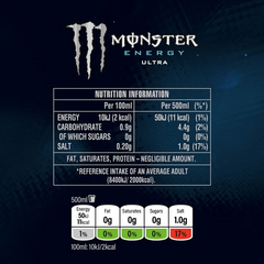 Monster Energy Ultra - 12 x 500 ml