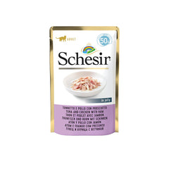 SCHESIR 30 X 50 G THUNFISCH UND HUHN MIT SCHINKEN