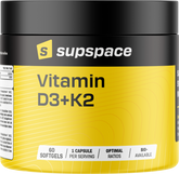 Supspace Vitamin D3 & K2 - 60 caps