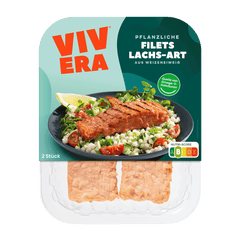 pflanzliche Filets Lachs-Art