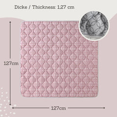 * Hakuna Matte Krabbeldecke, Hygge, 1.27 x 1.27 m, Blush