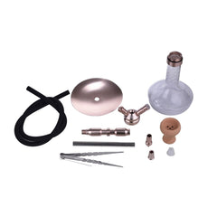 Al Malik - Shisha Aghbala - 530mm - Kristall / Rosengold