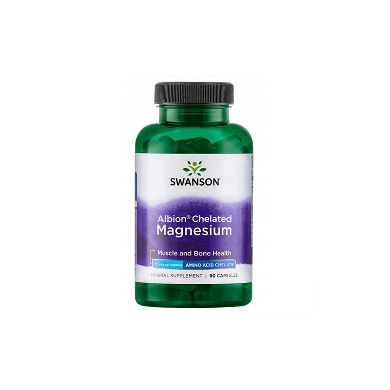 Albion Chelated Magnesium 133mg - 90caps.
