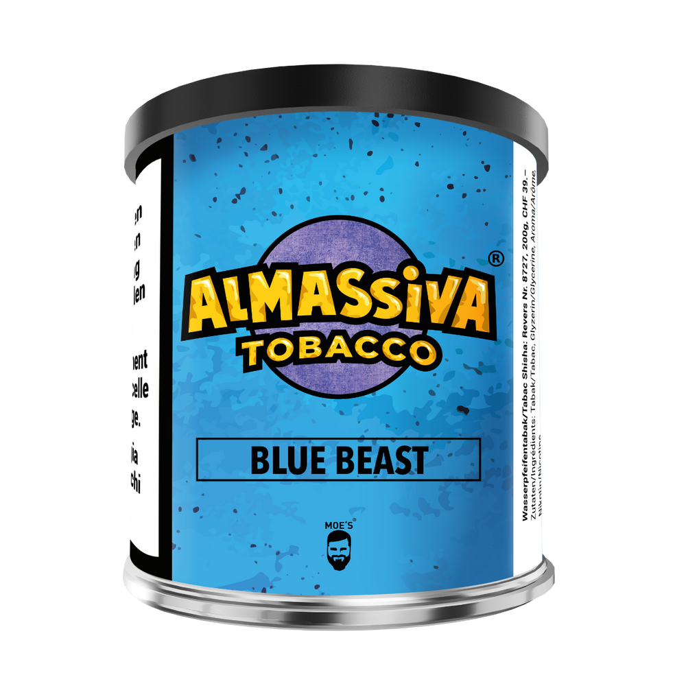 Al Massiva Shisha Tabak - Blue Beast 200g