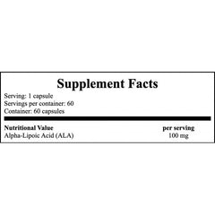 Alpha Lipoic Acid 100mg - 60vcaps x12