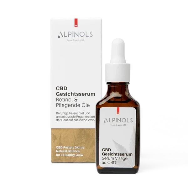 Alpinols - CBD Gesichtsserum mit Retinol & pflegenden Ölen - 30ml