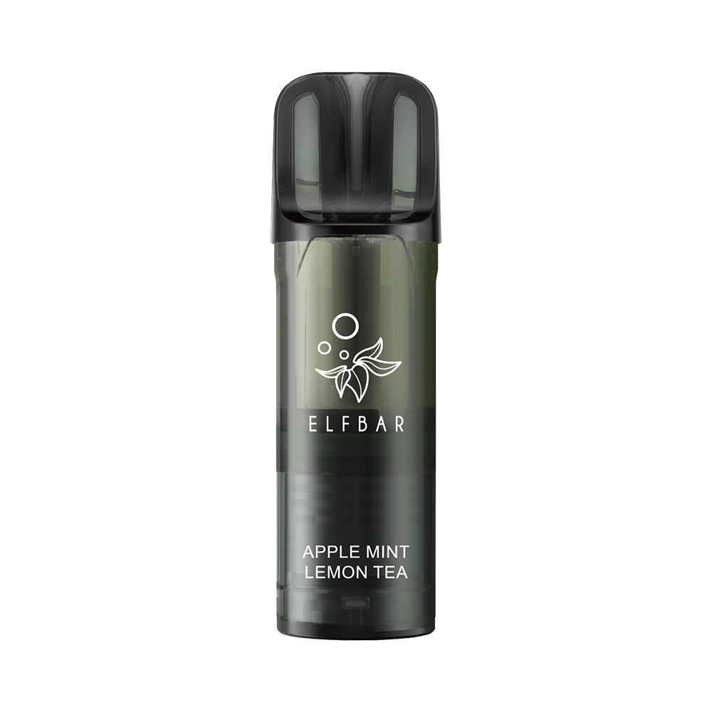 10 x ELFBAR ELFA Pro V2 - 2ml Pods 20mg, Apple Mint Lemon Tea