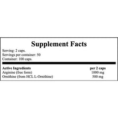 Arginine & Ornithine - 100caps x12