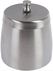 Aschenbecher Edelstahl Chrom mit Deckel - 9.5cm