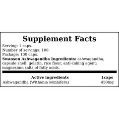 Ashwagandha 450mg - 100caps x20