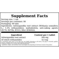 Ashwagandha 600 - 90tabs.