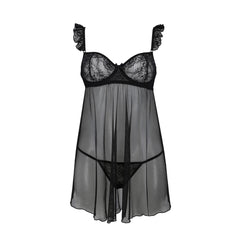 AV Milagros chemise & thong black