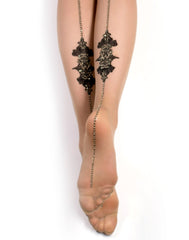 3: Ballerina - Fantasy Halterlose - Strümpfe (20 denier) - Schwarz