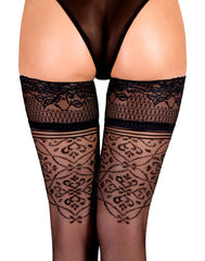 Ballerina - Fantasy Halterlose - Strümpfe (20 denier) - Schwarz