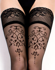 2: Ballerina - Fantasy Hold Ups - Strümpfe (20 den) - Schwarz