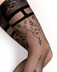 Ballerina - Fantasy Hold Ups - Strümpfe (20 den) - Schwarz
