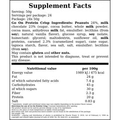 Baton Go On Protein Crisp - 50g - Peanut & Caramel x24