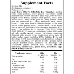 Baton M&M's HIProtein Bar - 51g - Chocolate x12