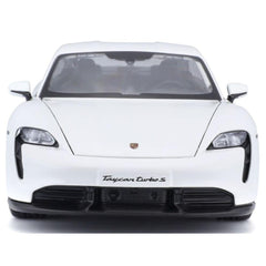 Bburago Porsche Taycan Turbo S weiss 1/24