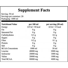 BCAA 80000mg Liquid - 1000ml - Cherry x12