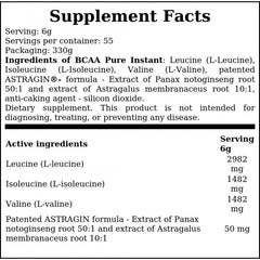 BCAA Powder Instant - 330g - Natural