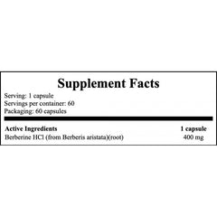 Berberine 400mg - 60caps x30