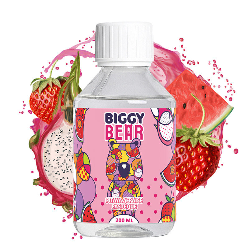Biggy Bear - 200ml Liquid - Pitaya Fraise Pastèque (ohne Nikotin)