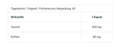 BioTech Caffeine + Taurine 60 Kapseln