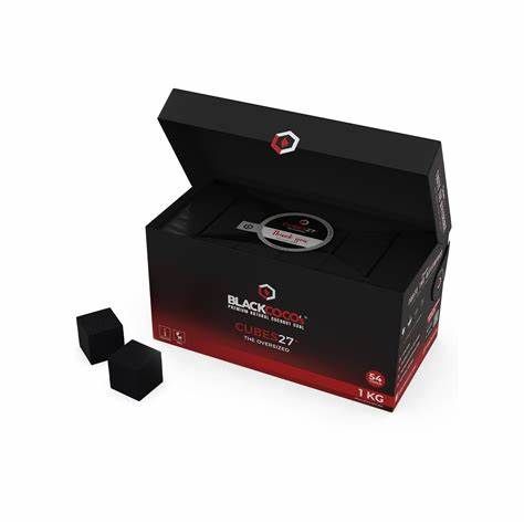 Black Cocos Premium Naturkohle 27mm - 1kg Gastrokohlen