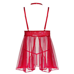 BN Milana babydoll & thong cherry