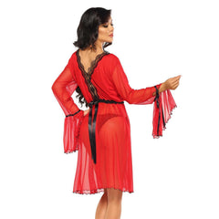 BN Valentina peignoir & thong red