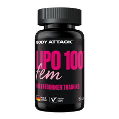 Body Attack Lipo 100 Fem 60 Kapseln