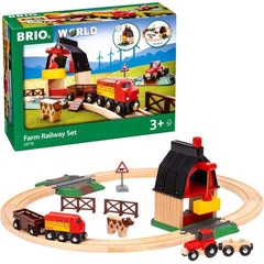 BRIO Farm Railway Set