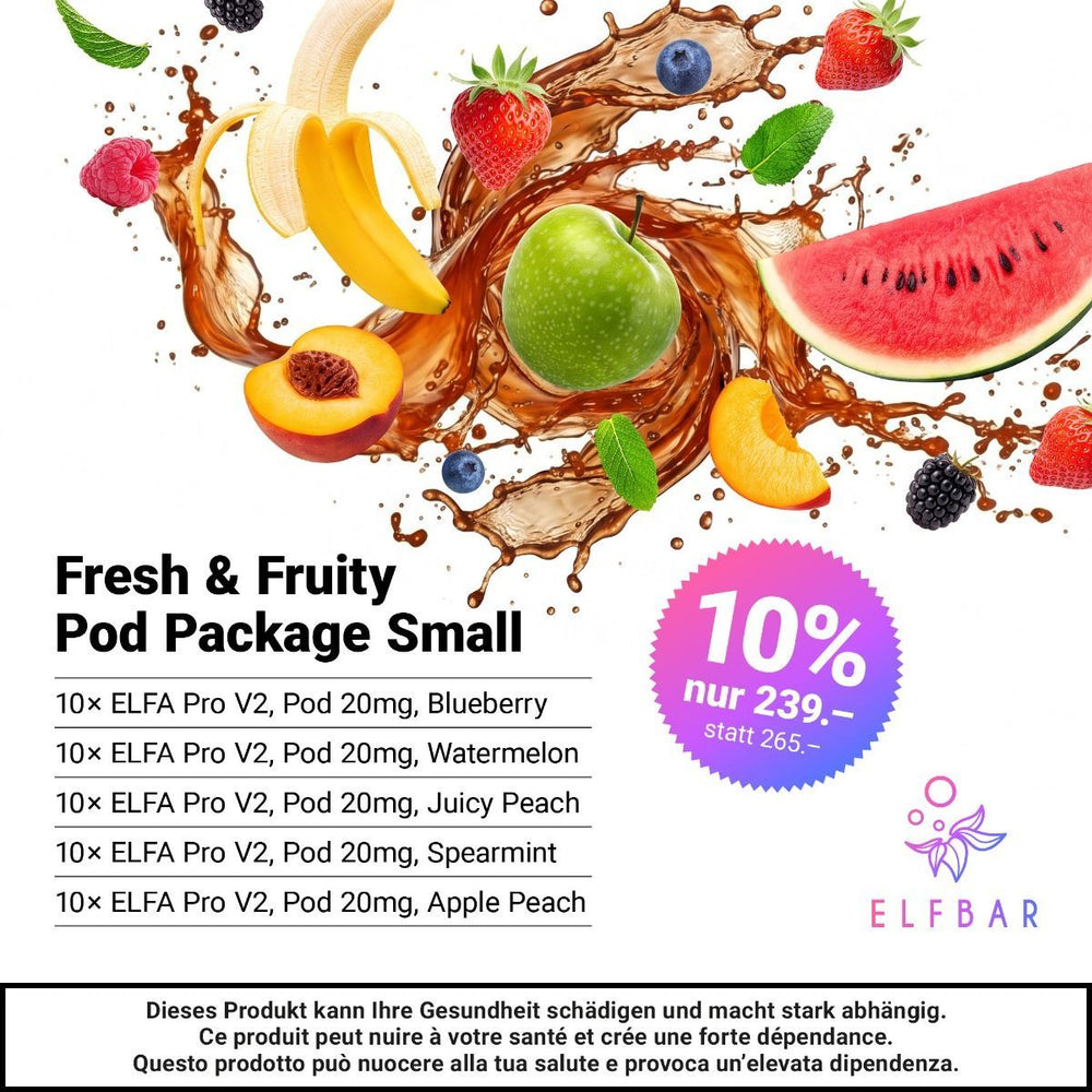 Bundle ELFA Pro fresh & fruity small 10%