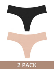 1: Bye Bra - Invisible Thong 2 Pack