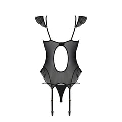 CA Kitasana corset & thong black-purple