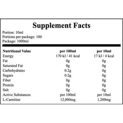 Carni 120000mg Liquid - 1000ml - Wild Strawb&Mint x12 + Mad Kong - 80ml - Mango Passionfruit x12 GRATIS!