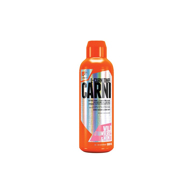 Carni 120000mg Liquid - 1000ml - Wild Strawberry & Mint