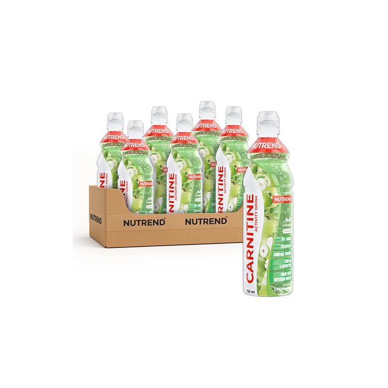 Carnitine drink Magnesium (Sparkling) - 750ml - Green Apple x8