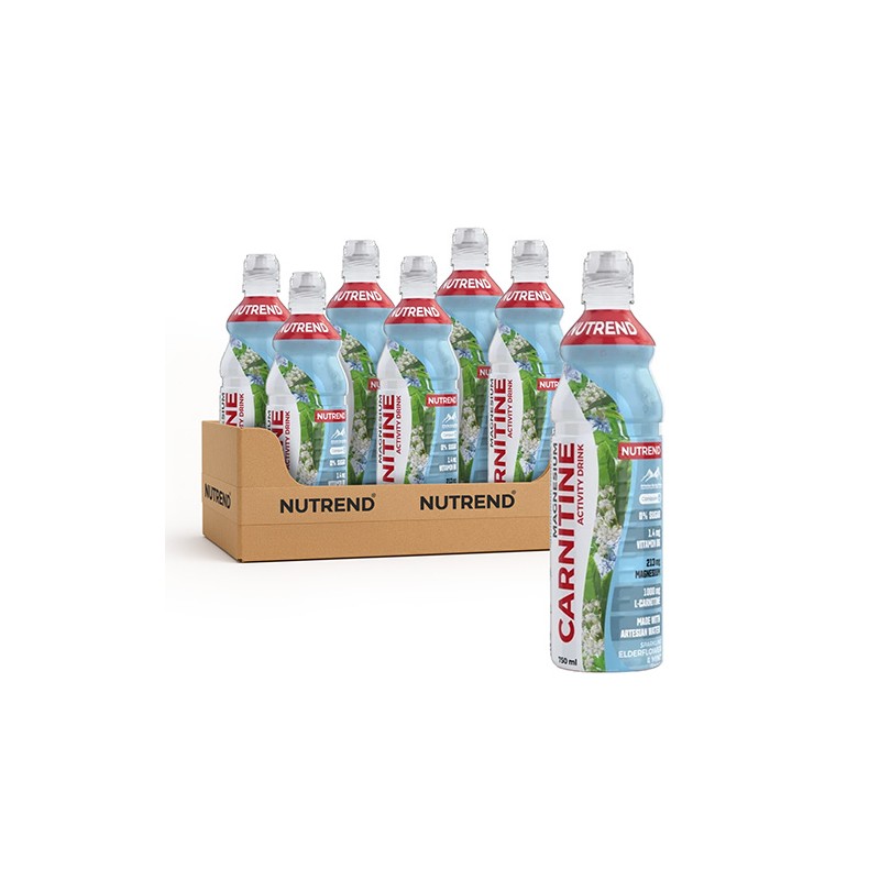 Carnitine Magnesium Activity Drink - 750ml - Elderflower Mint x8
